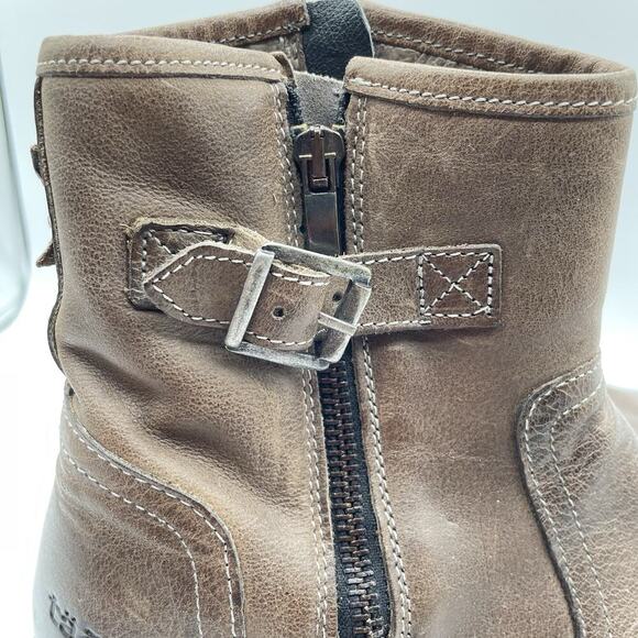 Taos Convoy Ankle Boots Women’s Size EU 41 US 10-10.5 Brown Leather Booties - Picture 9 of 13